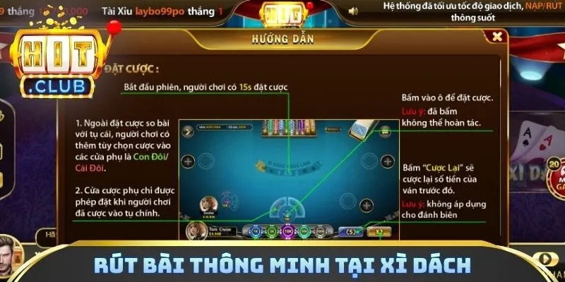 Rút bài thông minh tại Xì dách